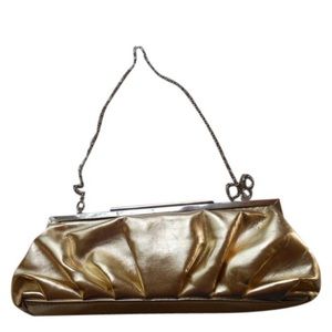 Lulu Townsend gold evening bag